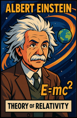 Einstein Relativity Vintage Science Art Captivating Intellectual Decor Timeless Knowledge Poster