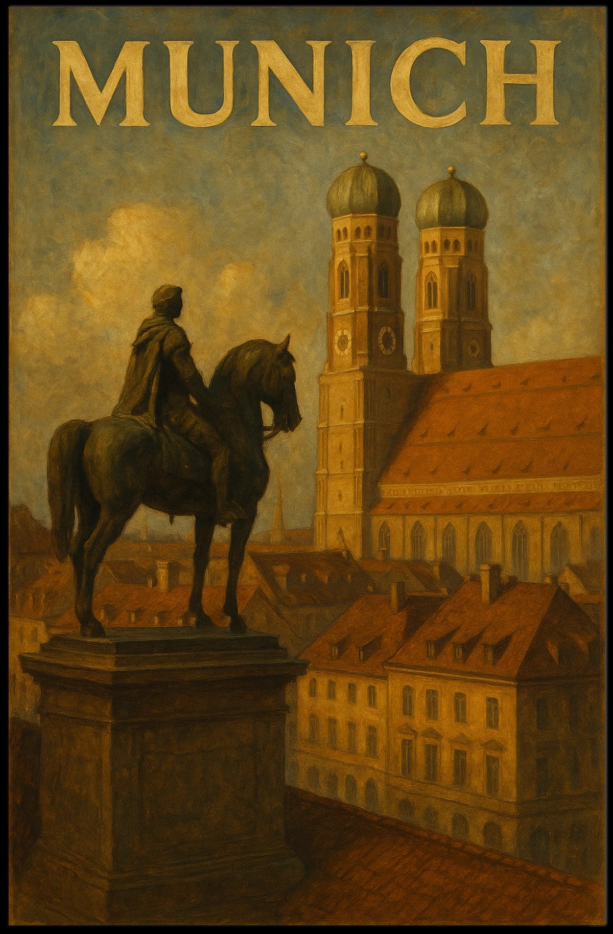 Munich Cityscape Poster