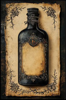 Vintage Ornate Bottle Fine Art Heritage Poster