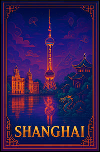Shanghai Skyline Poster