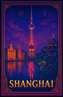 Shanghai Skyline Poster