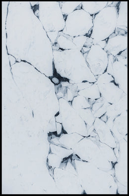 Cracked Ice Arctic Landscape Artistic Poster