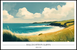 Ballycotton Cliffs Artistic View Poster