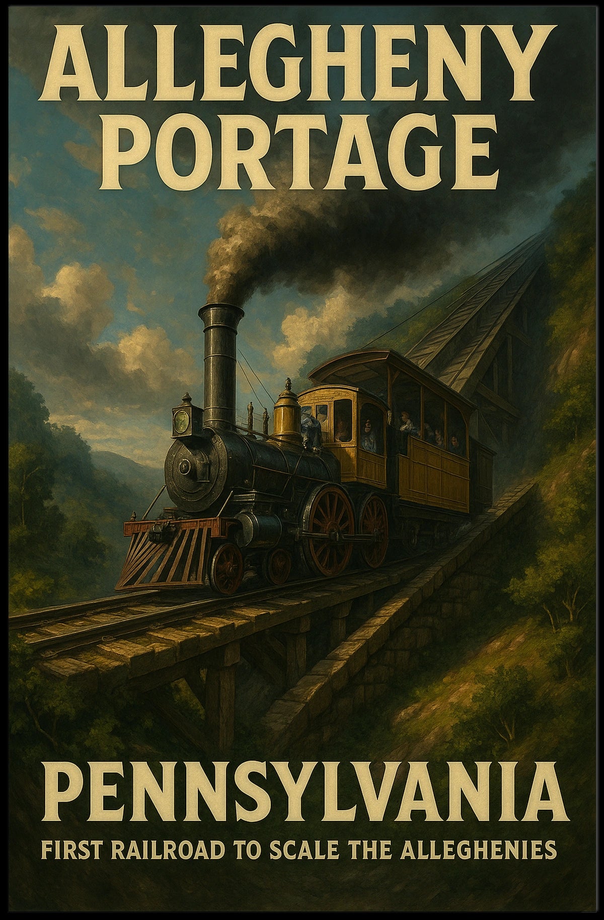 Allegheny Portage Railroad Poster
