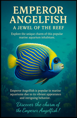 Emperor Angelfish A Jewel of the Reef Poster