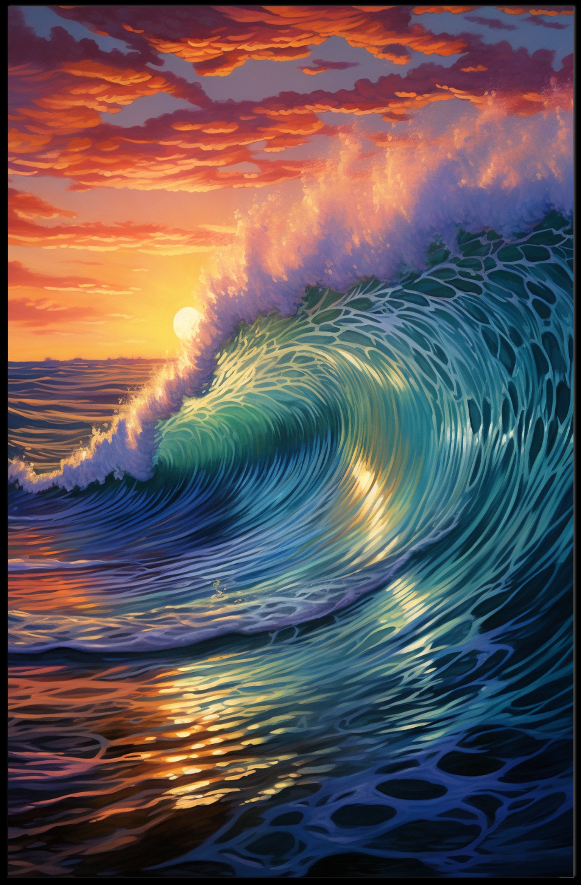 OceanS Embrace Poster PosterGoat