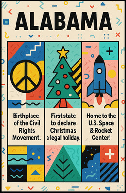 Discover Alabama Poster