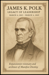 James K Polk Legacy of Leadership Poster Art Print PosterGoat