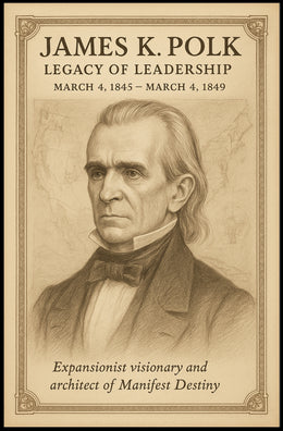 James K Polk Legacy of Leadership Poster Art Print PosterGoat