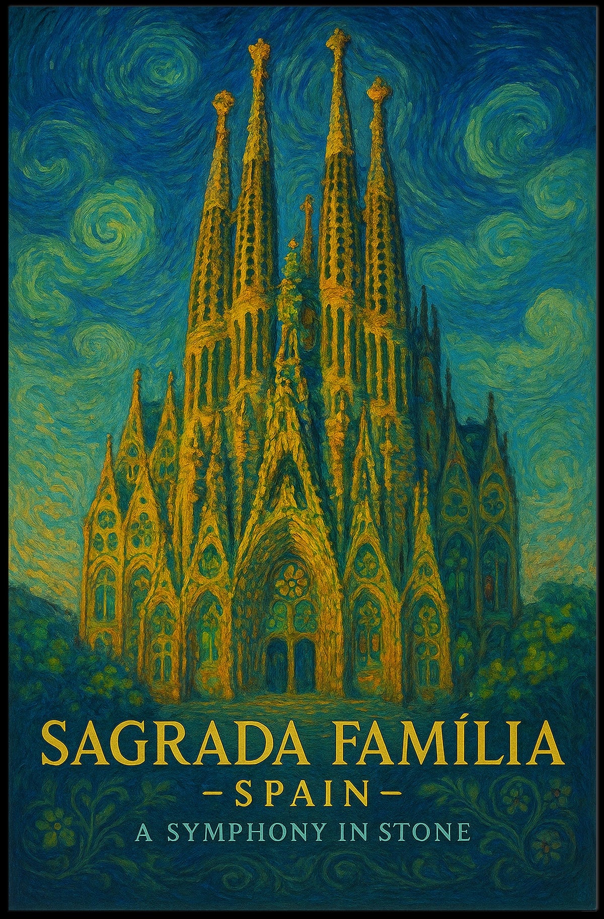 Sagrada Família A Symphony in Stone Poster
