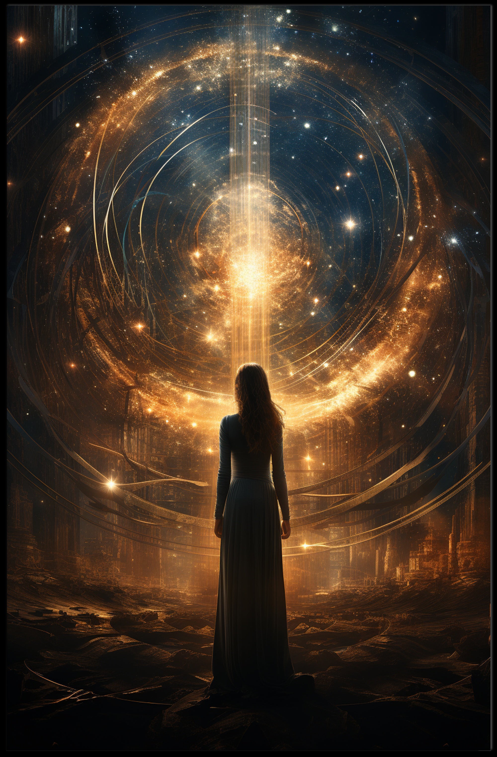 Journey To The Cosmic Realm Poster PosterGoat