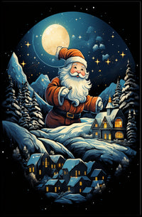 Enchanted Winter Wonderland Christmas Poster - Fantasy or Mythology Poster