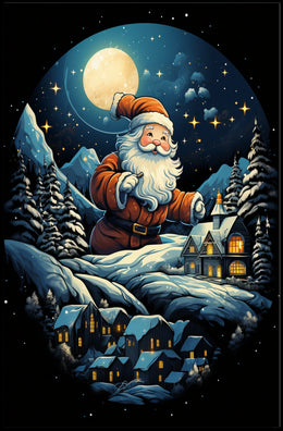 Enchanted Winter Wonderland Christmas Poster - Fantasy or Mythology Poster
