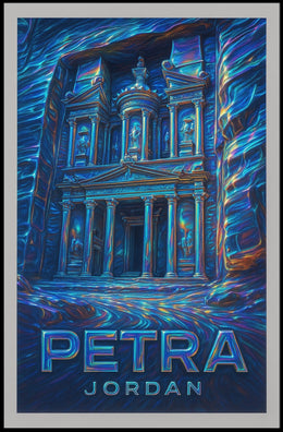 Petra Mystical Grandeur Surrealism Poster