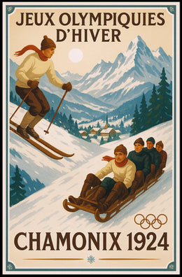 Winter Olympics Chamonix 1924 Poster