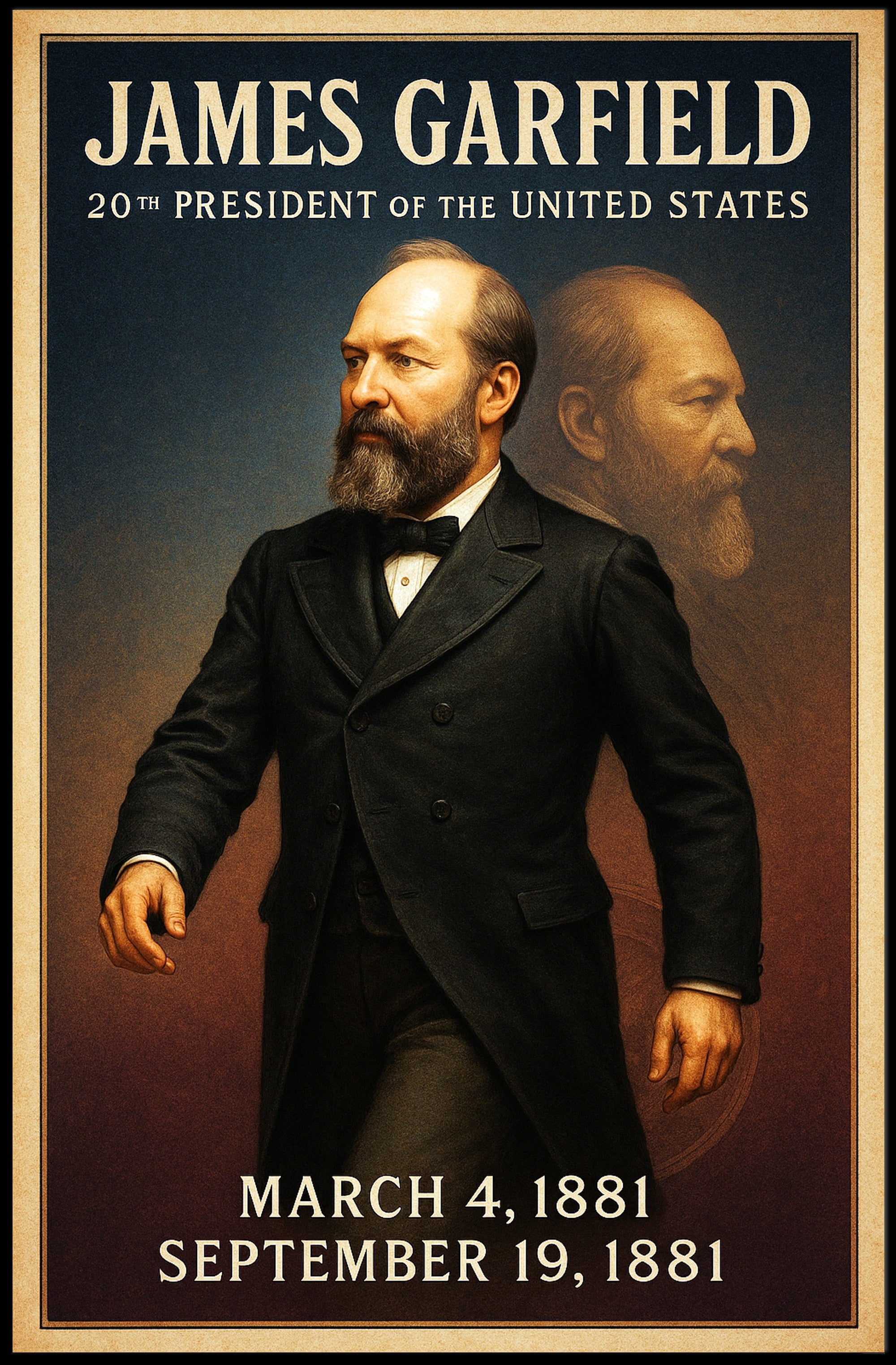 James Garfield 20th President Poster PosterGoat