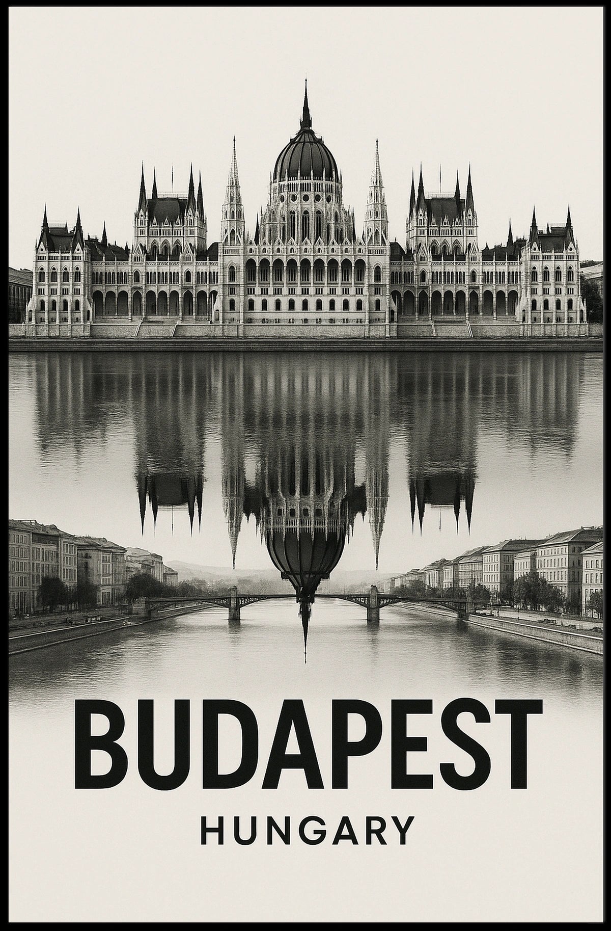 Budapest Reflections Poster