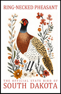 Ring-necked Pheasant State Pride Art Poster