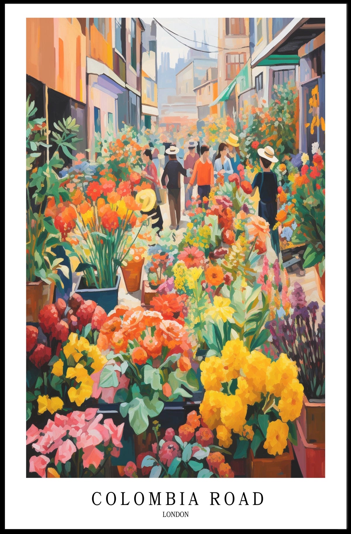 Colombia Road London Poster