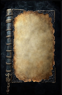 Antique Book Cover Design Poster