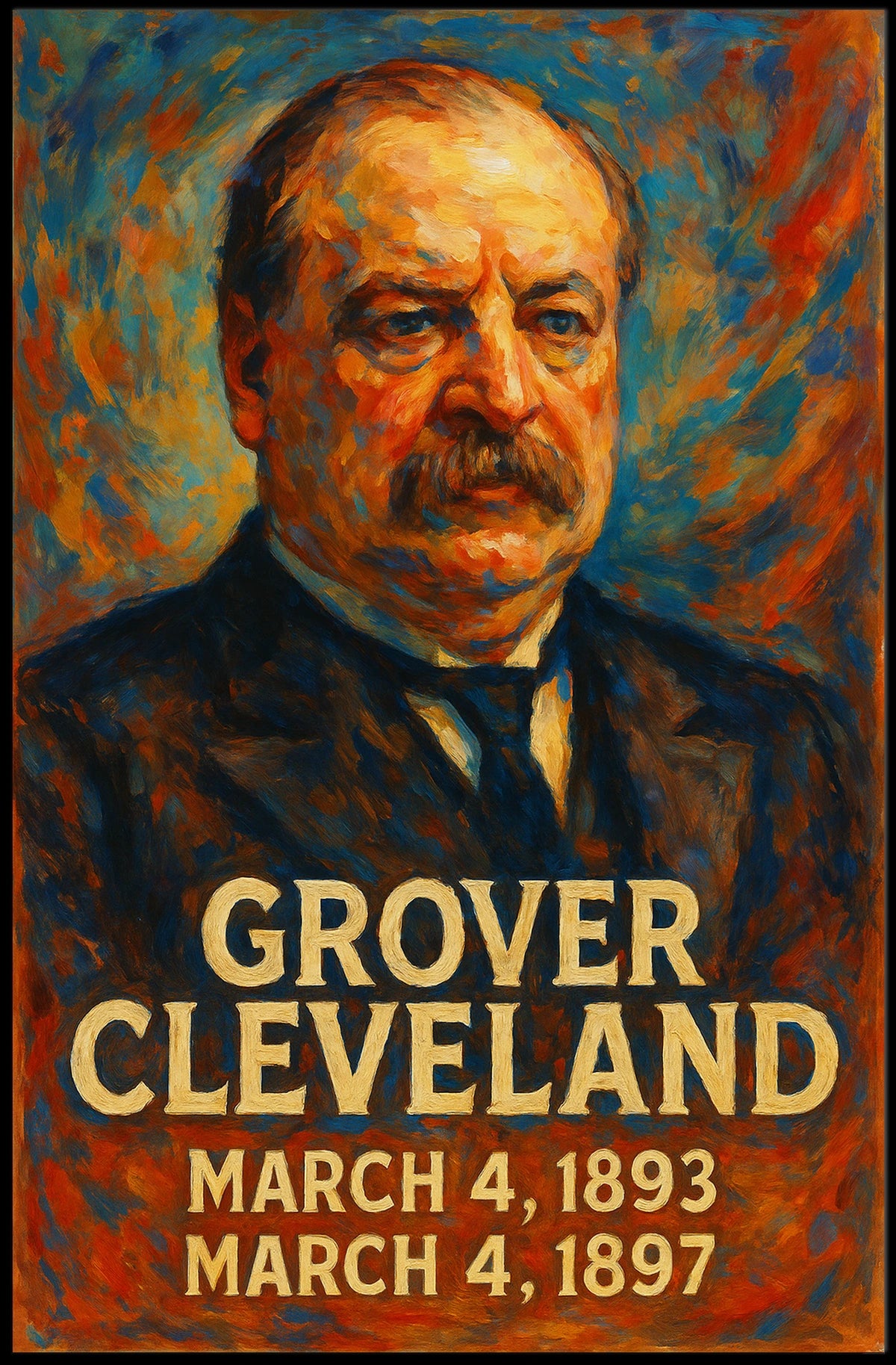 Grover Cleveland Presidential Term Poster