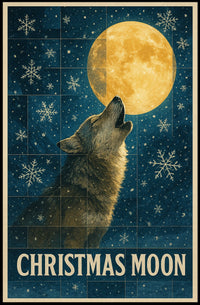 Christmas Moon Poster