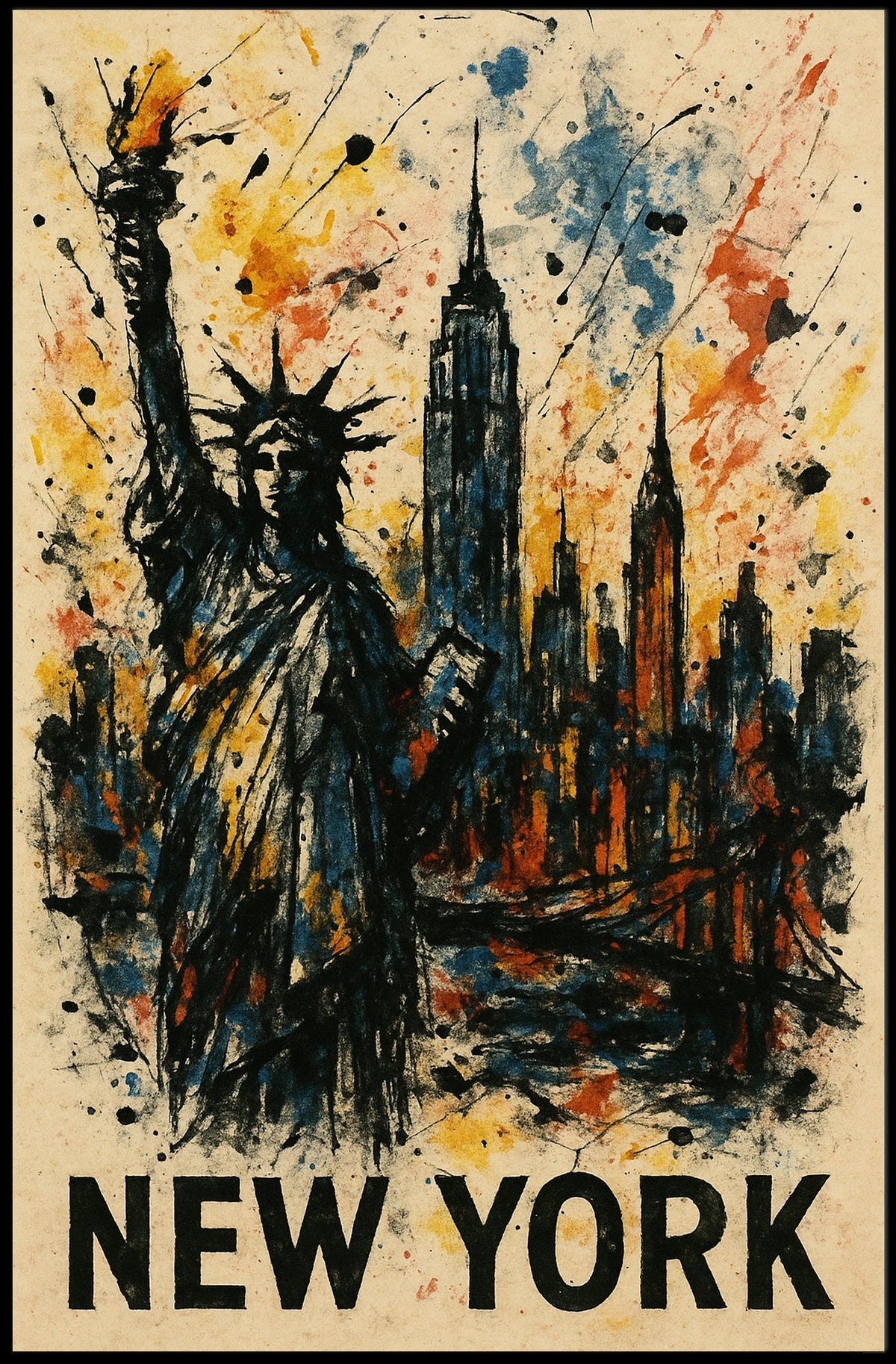 New York City Skyline Poster