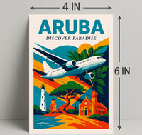 Discover Paradise in Aruba Poster PosterGoat