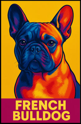 French Bulldog Pop Art Poster