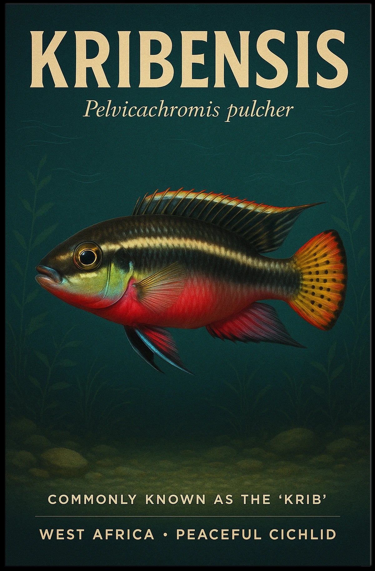 Kribensis The Peaceful Cichlid Poster