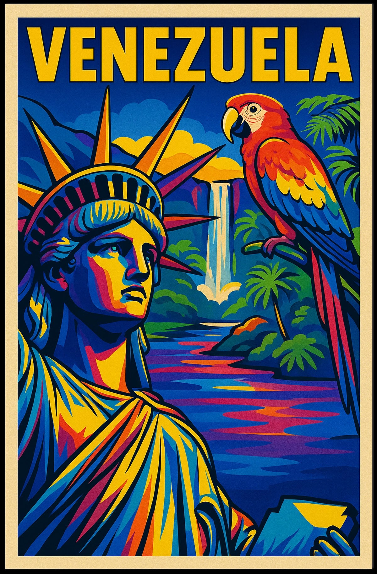 Venezuela A Vibrant Fusion Poster