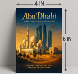 Abu Dhabi: Harmony of Tradition and Progress Travel Poster