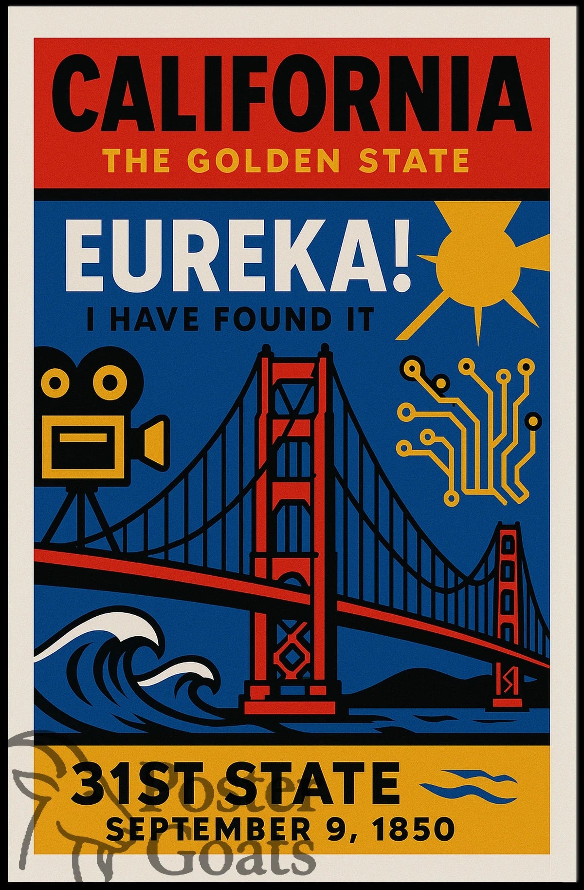 California Golden State Culture – Cultural or Heritage Poster