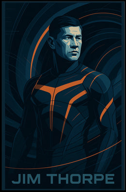 Jim Thorpe Iconic Athlete Poster