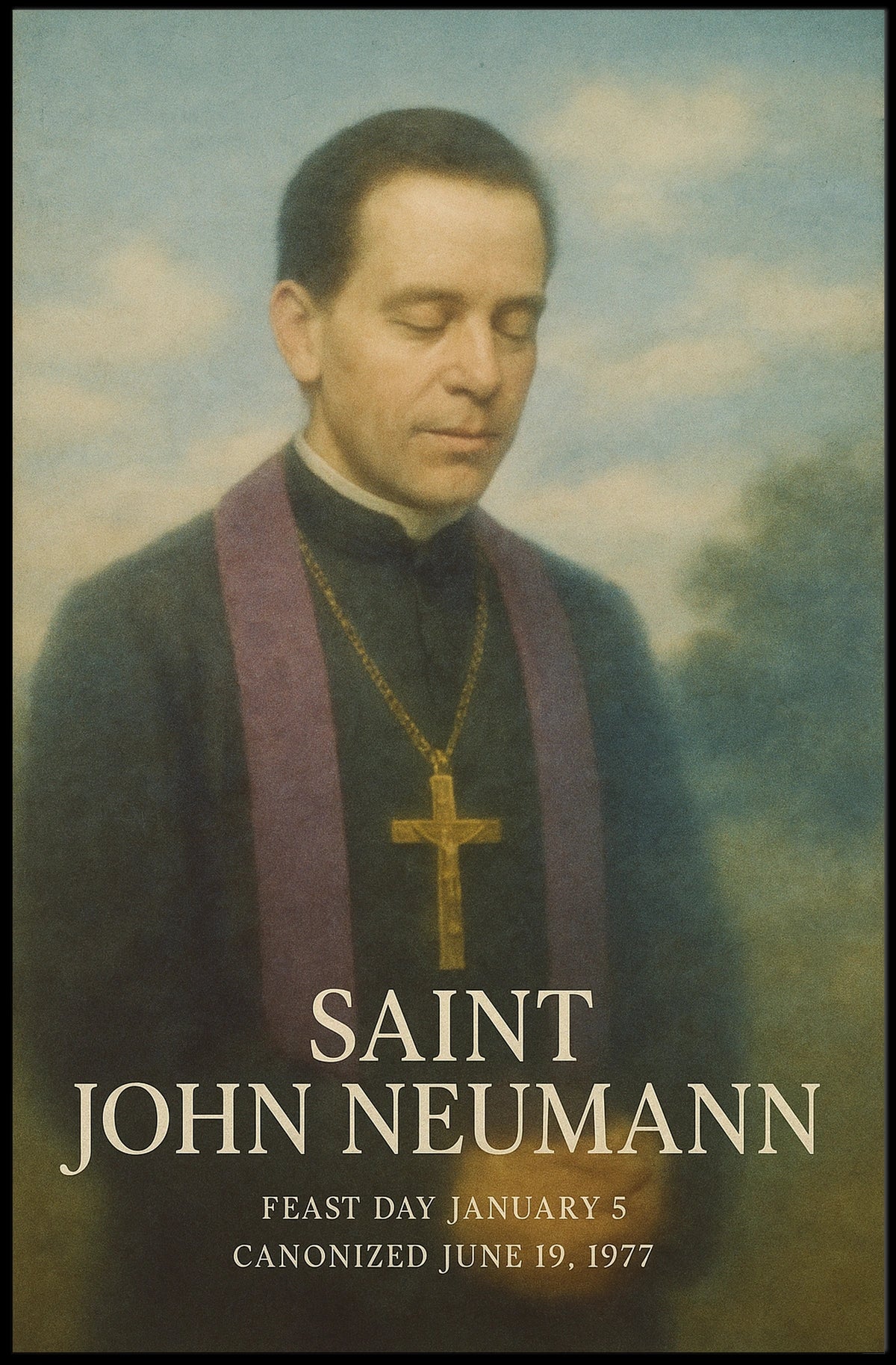 Saint John Neumann Poster