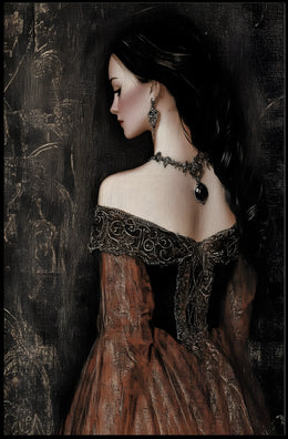 Vintage Elegance Noble Woman Fantasy or Mythology Poster PosterGoat