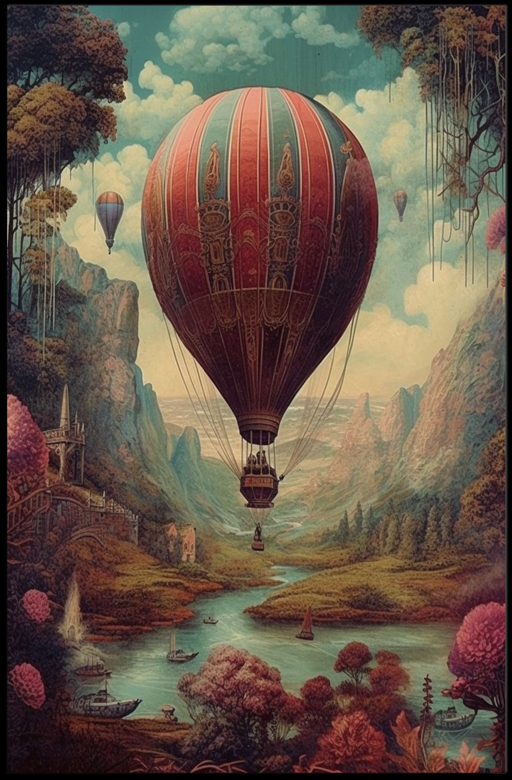Enchanted Balloon Journey Poster