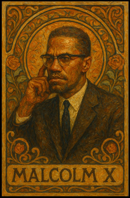 Malcolm X Portrait Poster