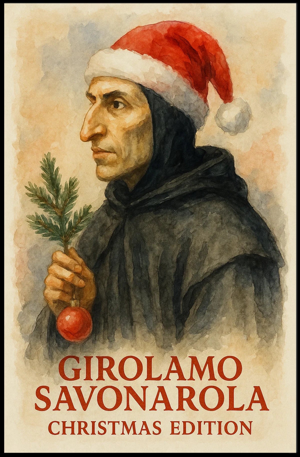 Renaissance Figure with Humorous Twist Historical or Presidential Poster