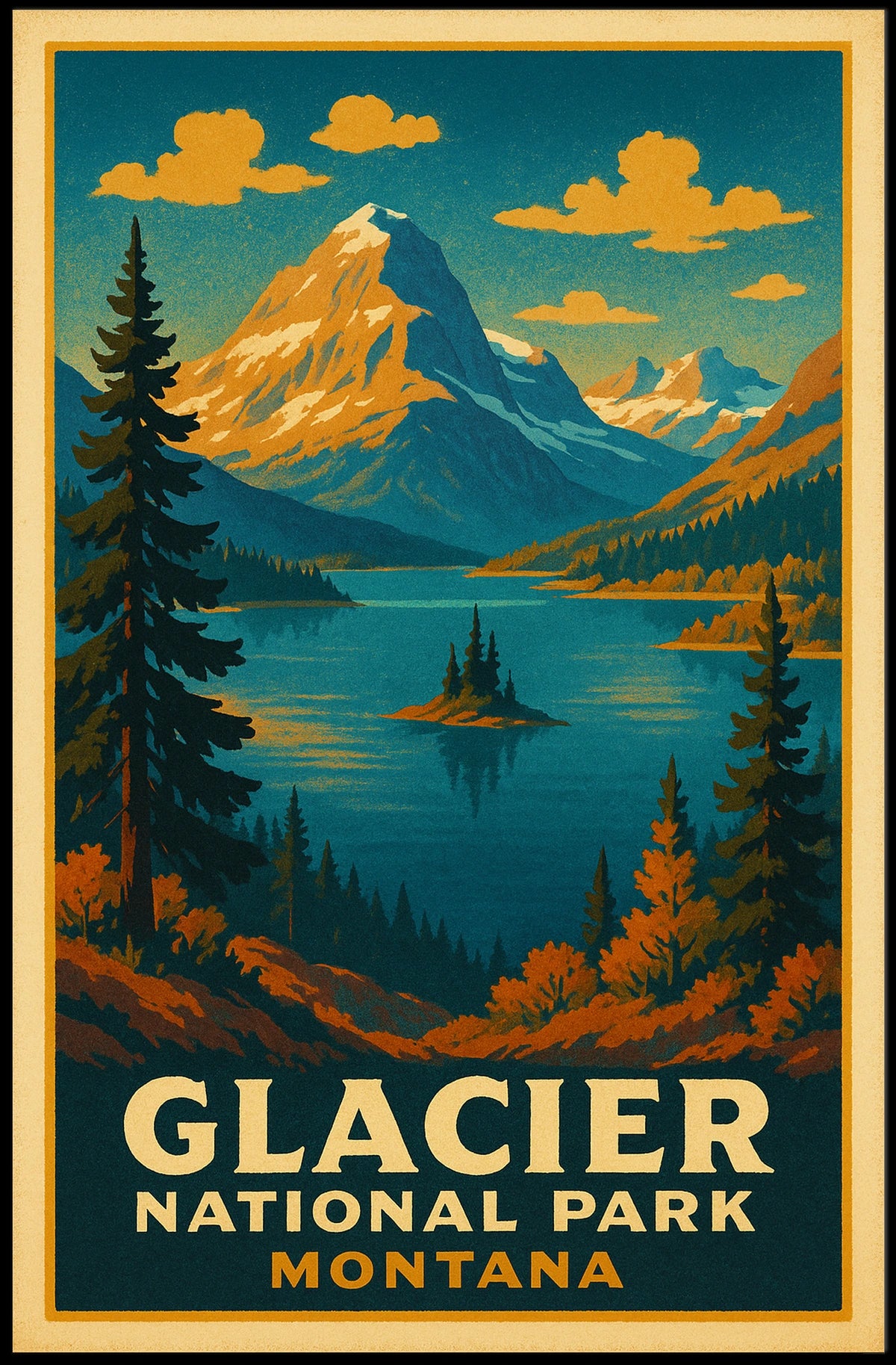 Glacier National Park Montana Poster