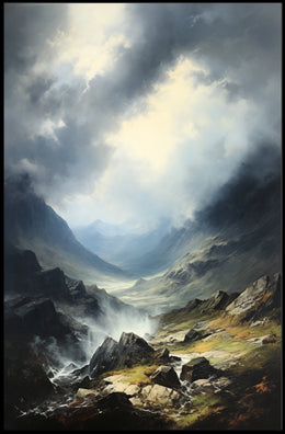 Majestic Mountain Landscape Art Print National Park Poster