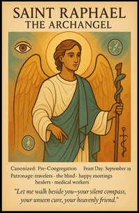 Saint Raphael the Archangel Spiritual Iconography Heritage Poster