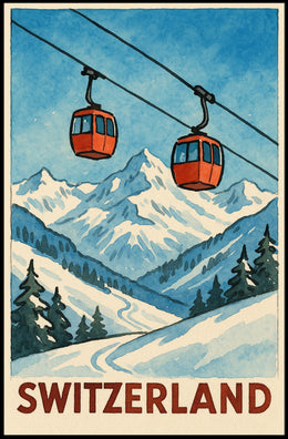 Switzerland Alpine Adventure Poster