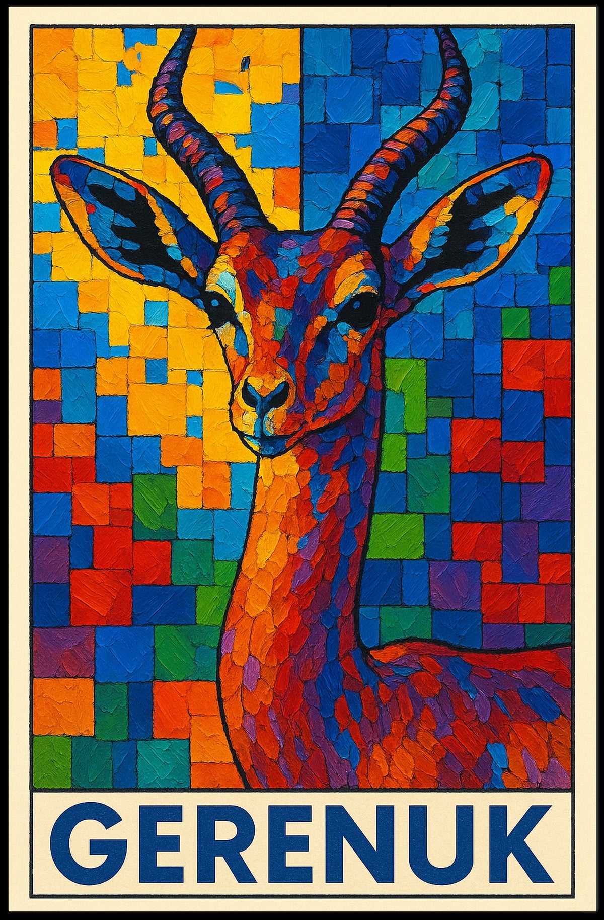 Gerenuk Art Poster