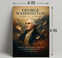 George Washington Legacy of a Leader Poster PosterGoat