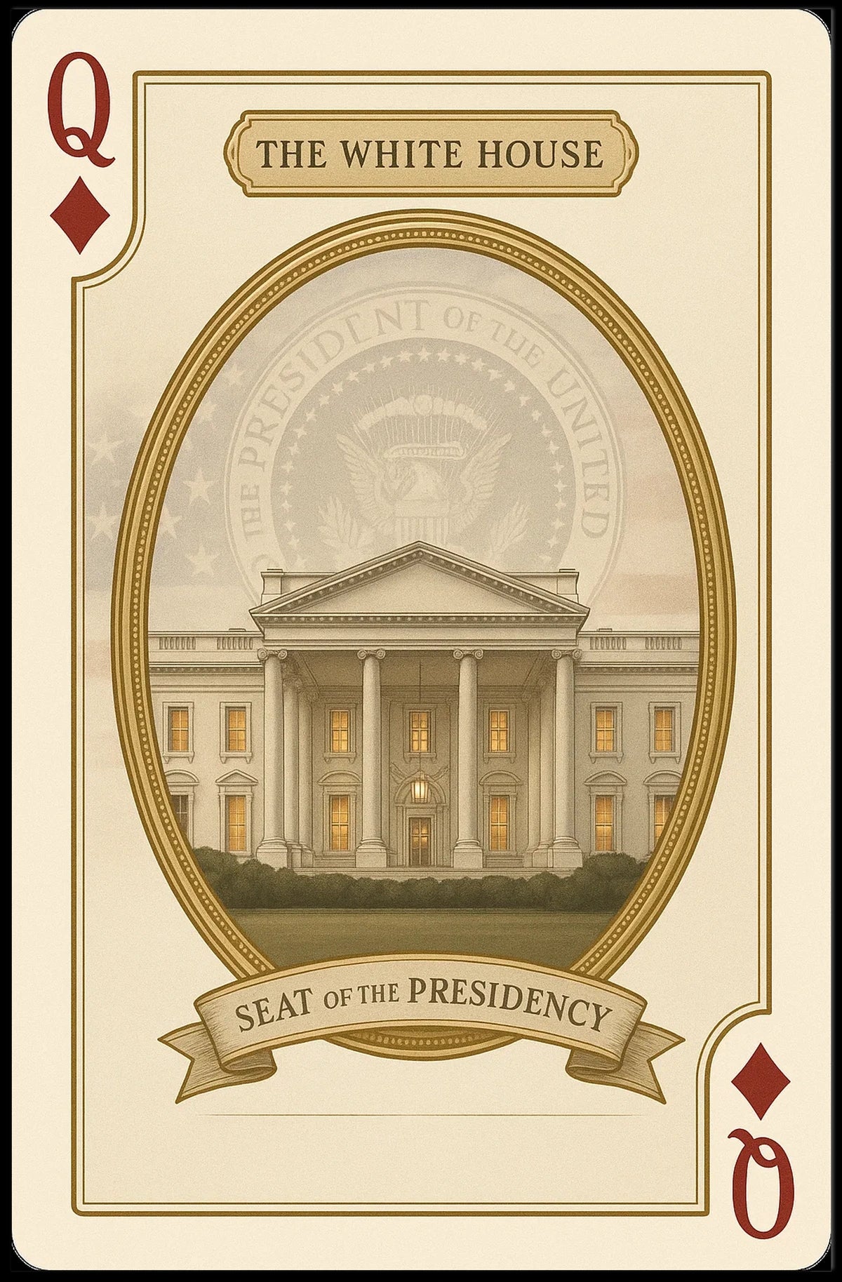 White House Seat Of The Presidency Wall Art Poster