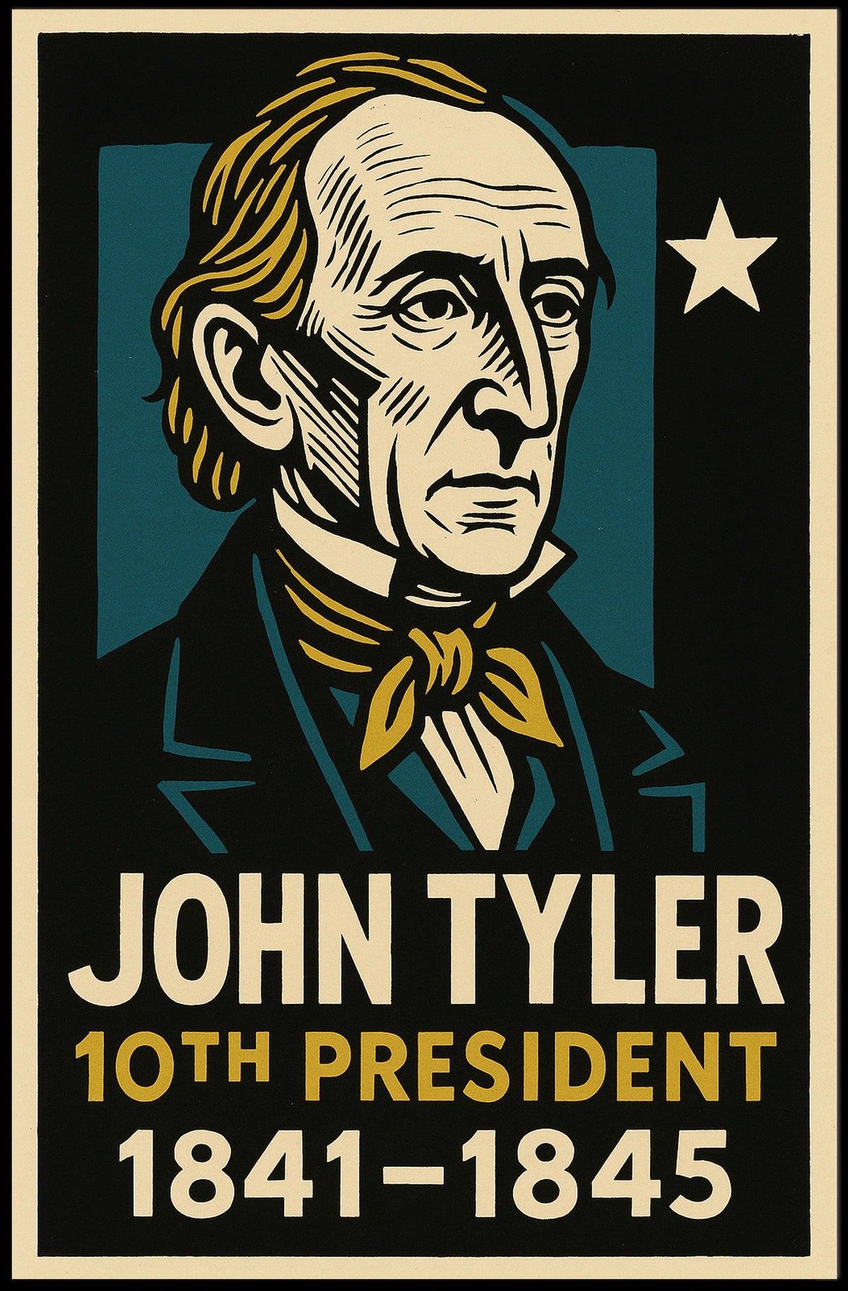 John Tyler 10th President Poster