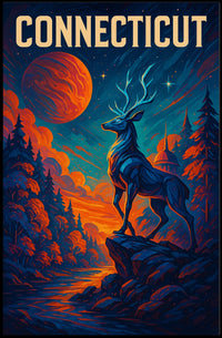 Majestic Connecticut Poster