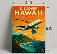 Discover Hawaii Travel Poster Art Print PosterGoat