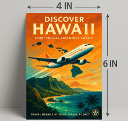 Discover Hawaii Travel Poster Art Print PosterGoat